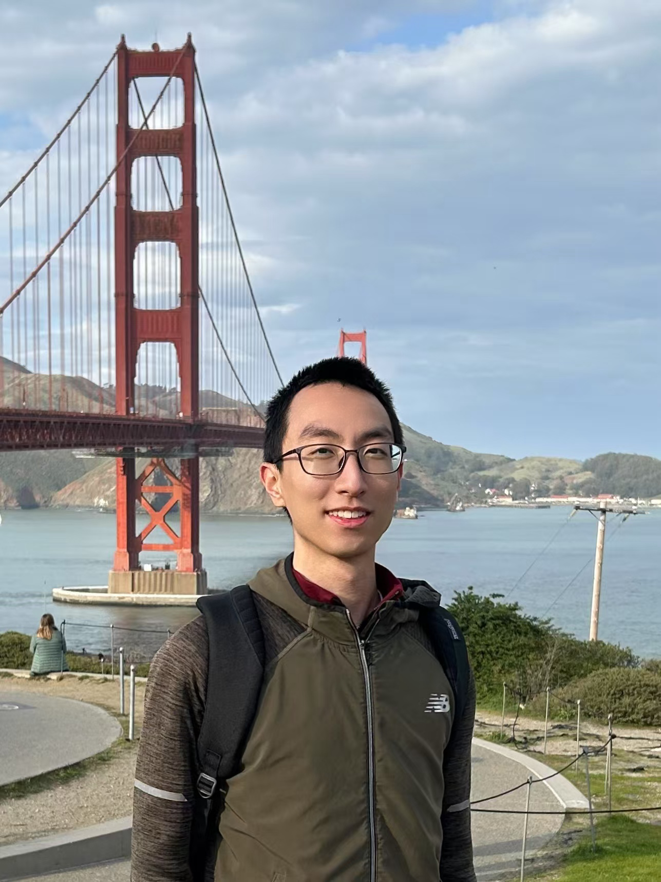 Donny Guo at the Golden Gate Bridge